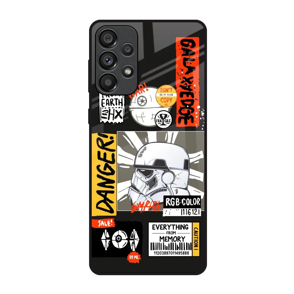 Elegant Design Layer Galaxy Edge Glass Case for Samsung Galaxy A73 5G