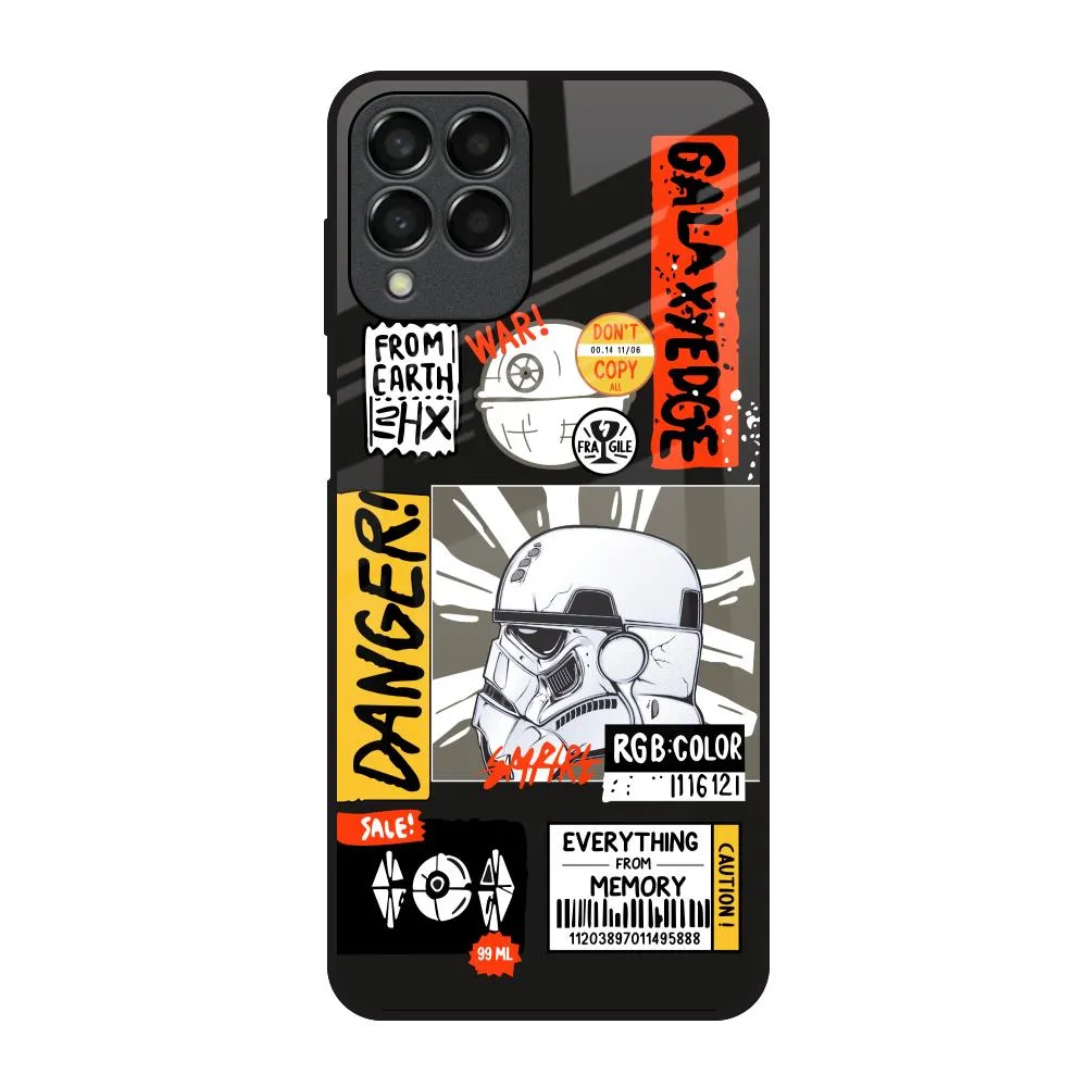 Luxury Surface Galaxy Edge Glass Case for Samsung Galaxy M53 5G