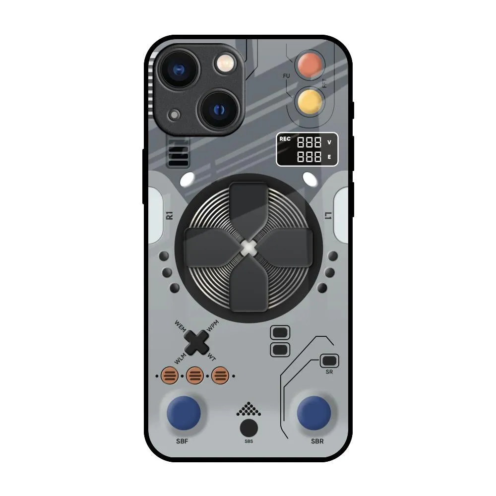 Gaming Gear Glass Case for iPhone 14 Plus Color Accent Rugged Frame