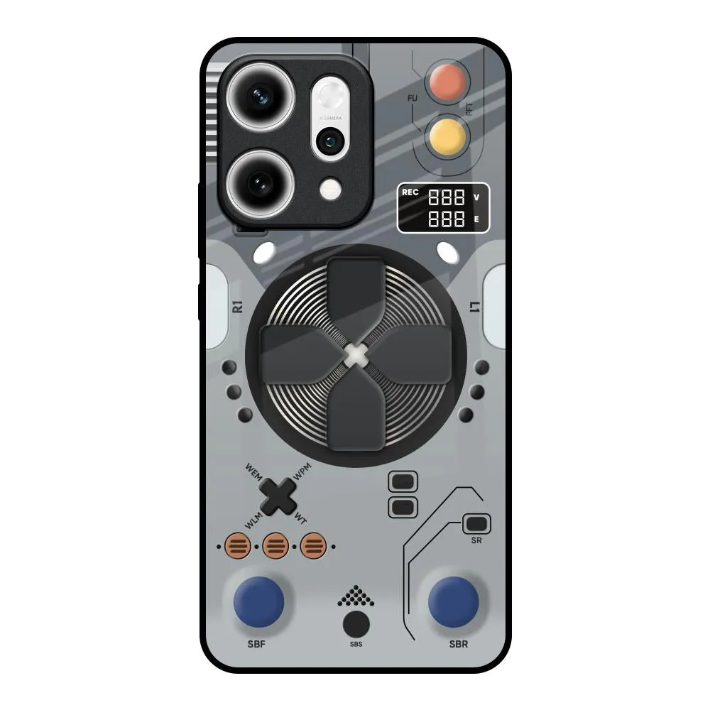 Soft Finish Gaming Gear Glass Case for Oppo Reno14 5G