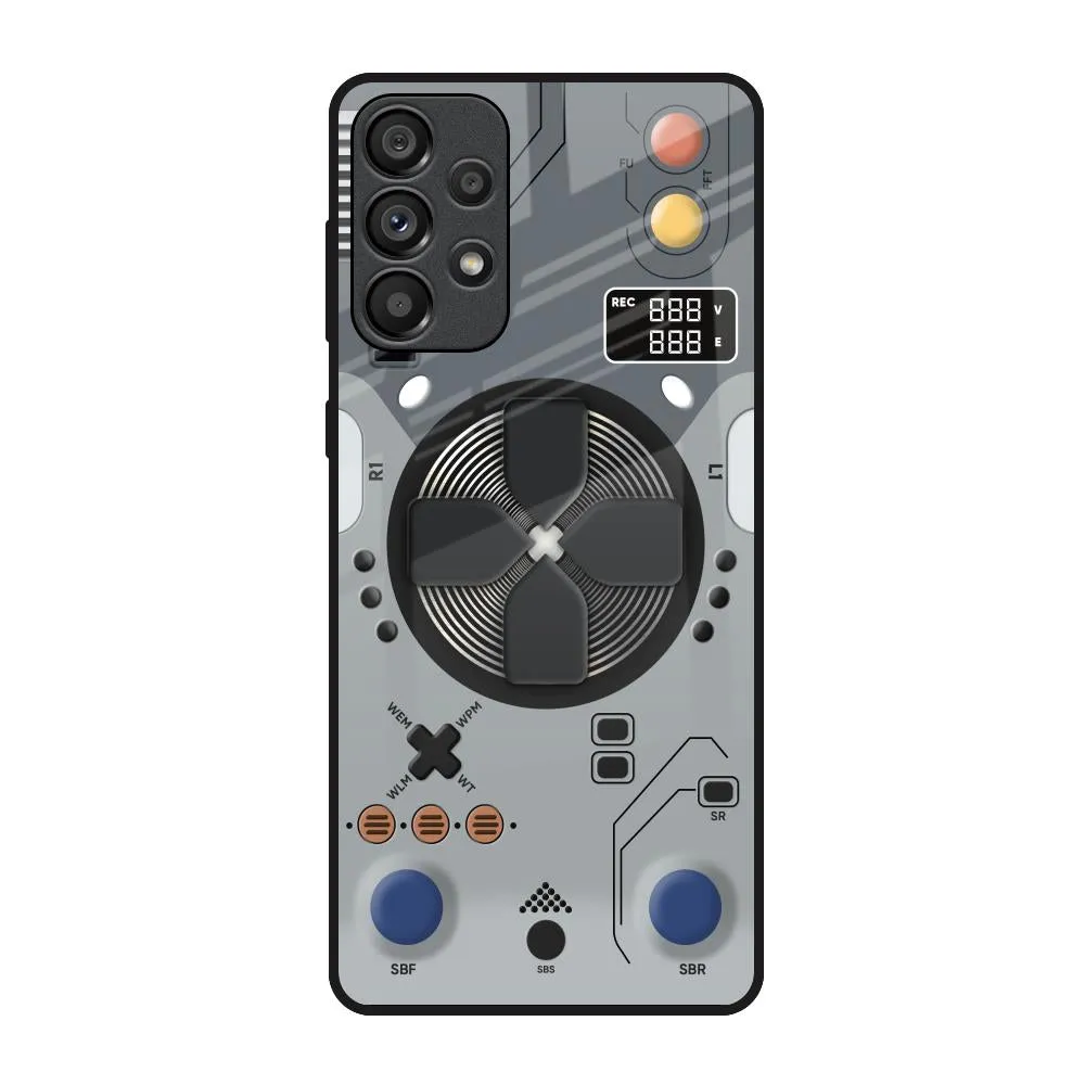 Stylish Finish Gaming Gear Glass Case for Samsung Galaxy A73 5G