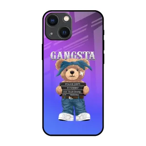 Gangsta Bear Glass Case for iPhone 14 Plus Protective cover Anti Shock