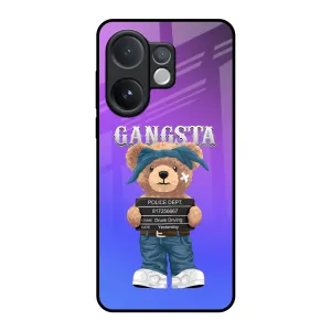 Gangsta Bear Glass Case for Vivo V60 5G Matte Design Texture Durable Layer