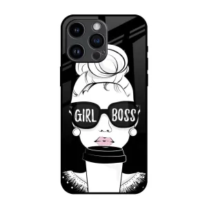 Girl Boss Glass Case For iPhone 14 Pro Max Trendy Aesthetic Vivid Coloration