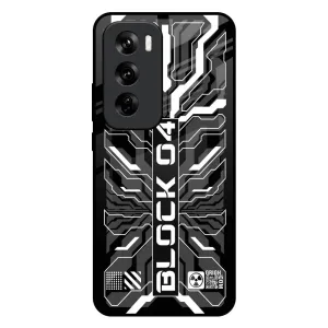 Classic Finish Monochrome Magic Glass Case for Oppo Reno 12 Pro 5G