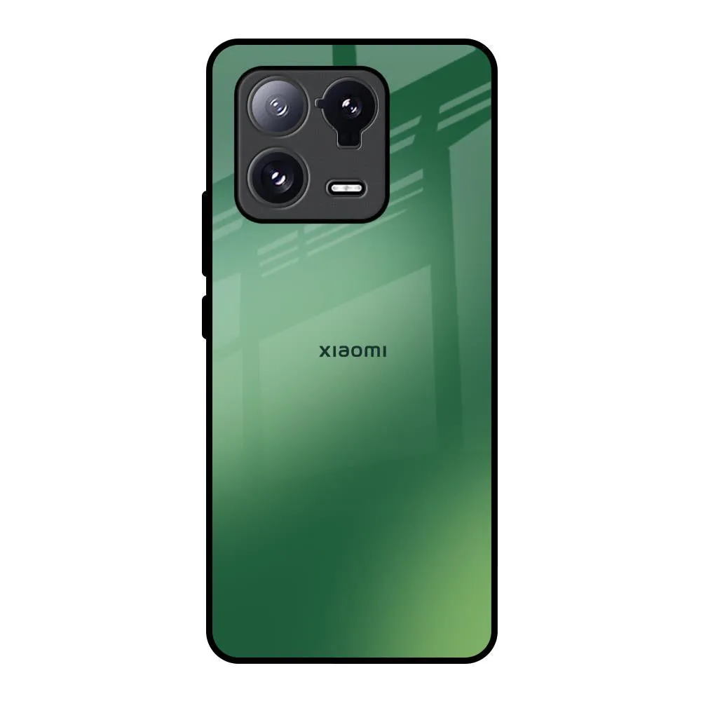 Unisex Design Strong Surface Green Grunge Texture Glass Case for Mi 13 Pro