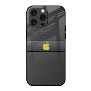 Grey Metallic Glass Case For iPhone 15 Pro Max Durable Finish Layer