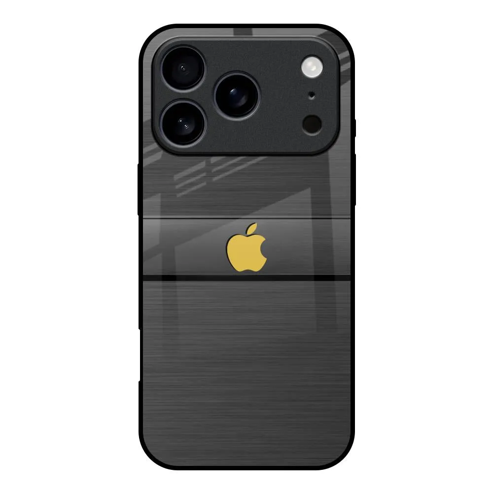 Grey Metallic Glass Case For iPhone 17 Pro Rugged Surface Sporty Appeal
