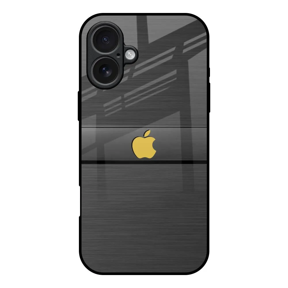 Flexible Grip Form Shock Surface Layer Grey Metallic Glass Case For iPhone 17
