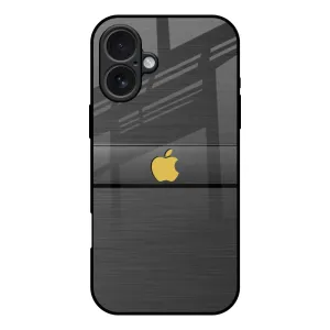 Flexible Grip Form Shock Surface Layer Grey Metallic Glass Case For iPhone 17