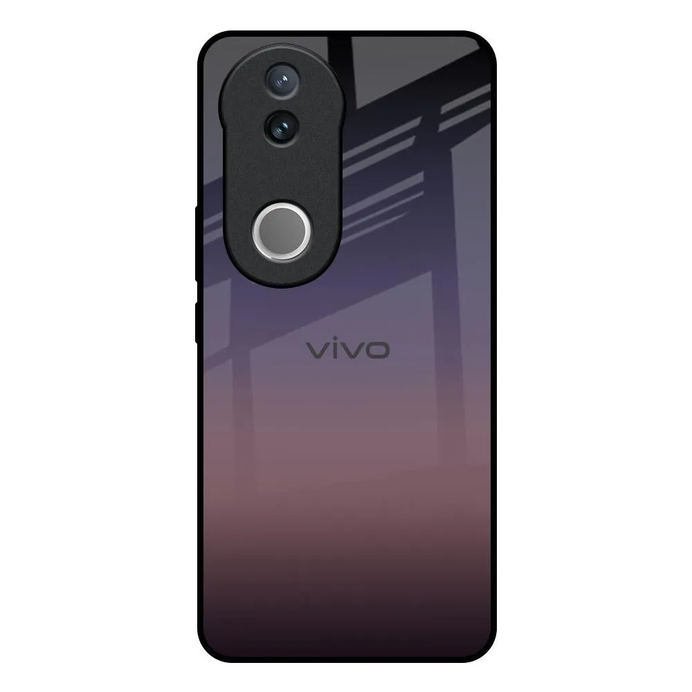 Grey Ombre Glass Case for IQOO Z10R 5G Clear Frame Protective barrier