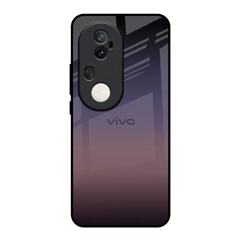 Grey Ombre Glass Case for Vivo T4 Ultra 5G Creative Pattern