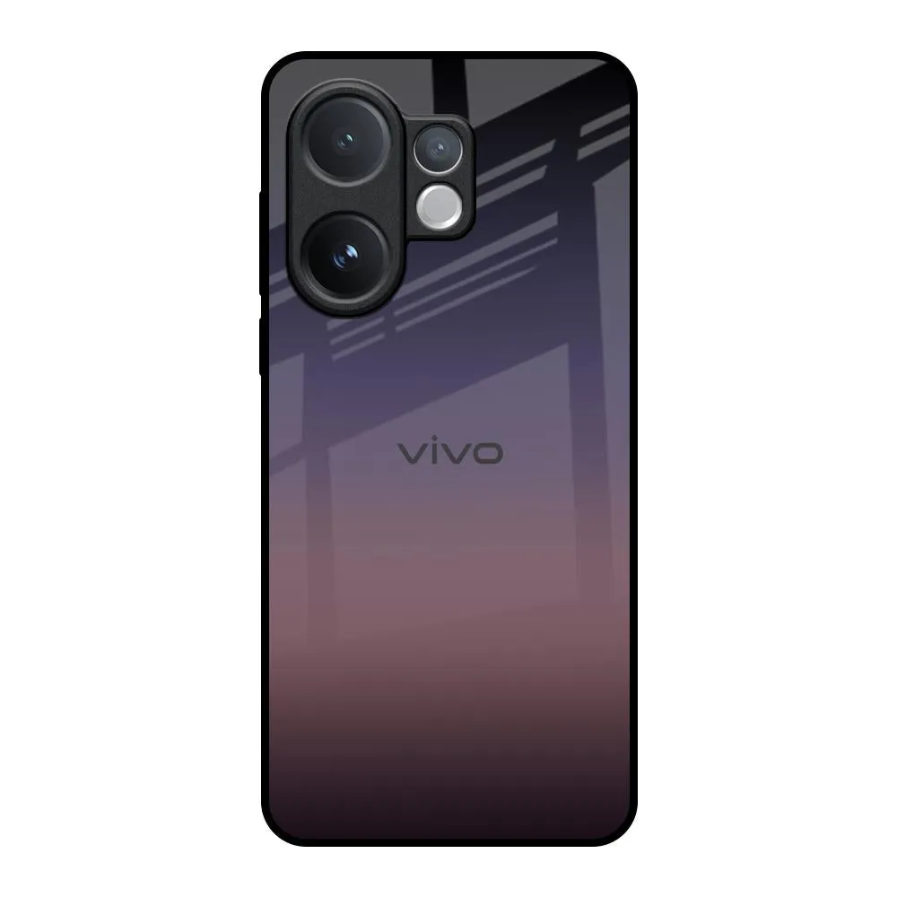 Clear View Grey Ombre Glass Case for Vivo V60 5G