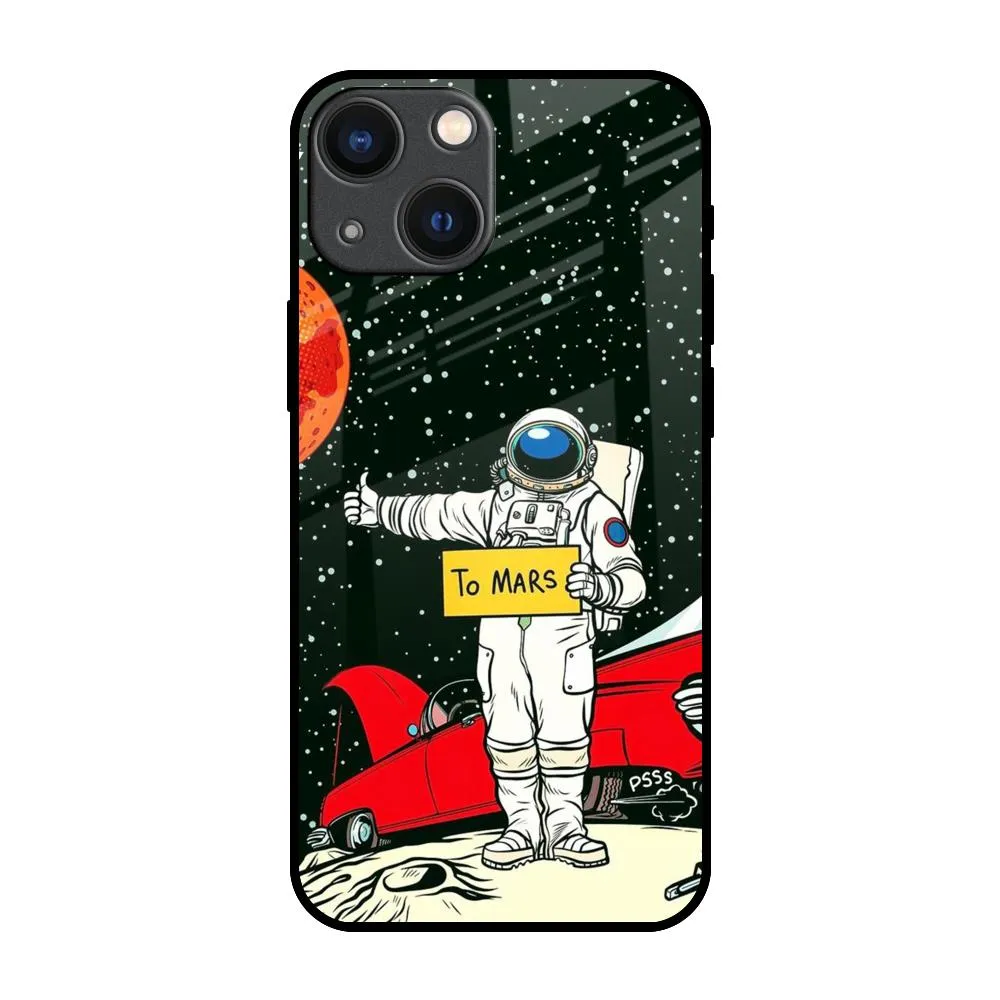 Urban Texture Astronaut on Mars Glass Case for iPhone 14 Plus