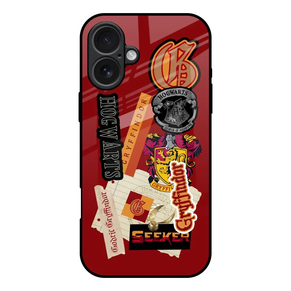 Portable Grip Gryffindor Glass Case for iPhone 17