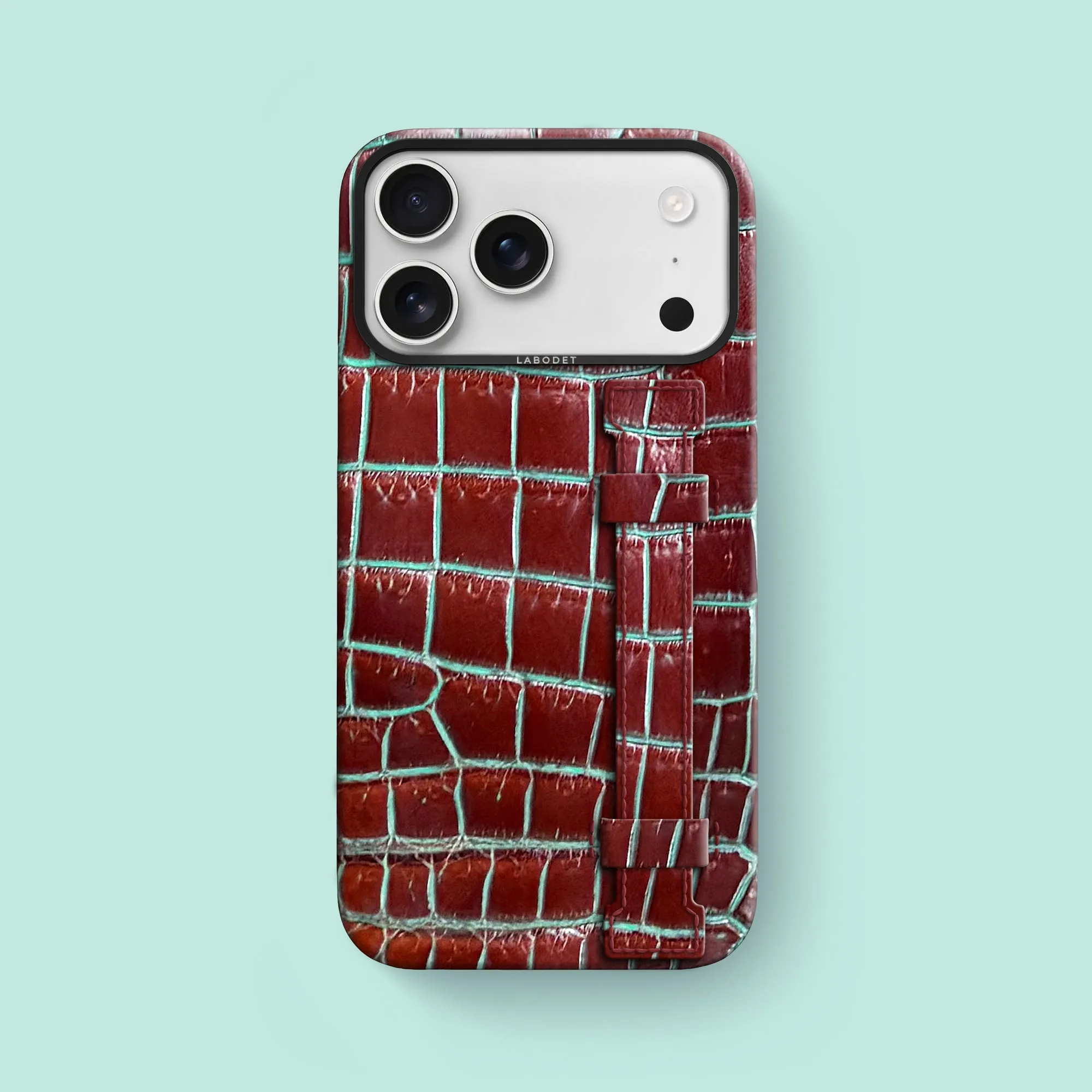 Handle Case 1/1 Clay Court For iPhone 17 Pro Max In Alligator Durable Edge Finish Scratch Proof