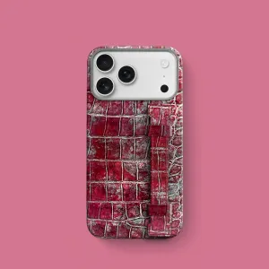 Handle Case 1/1 Garnet For iPhone 17 Pro In Alligator Urban Design Screen Bumper