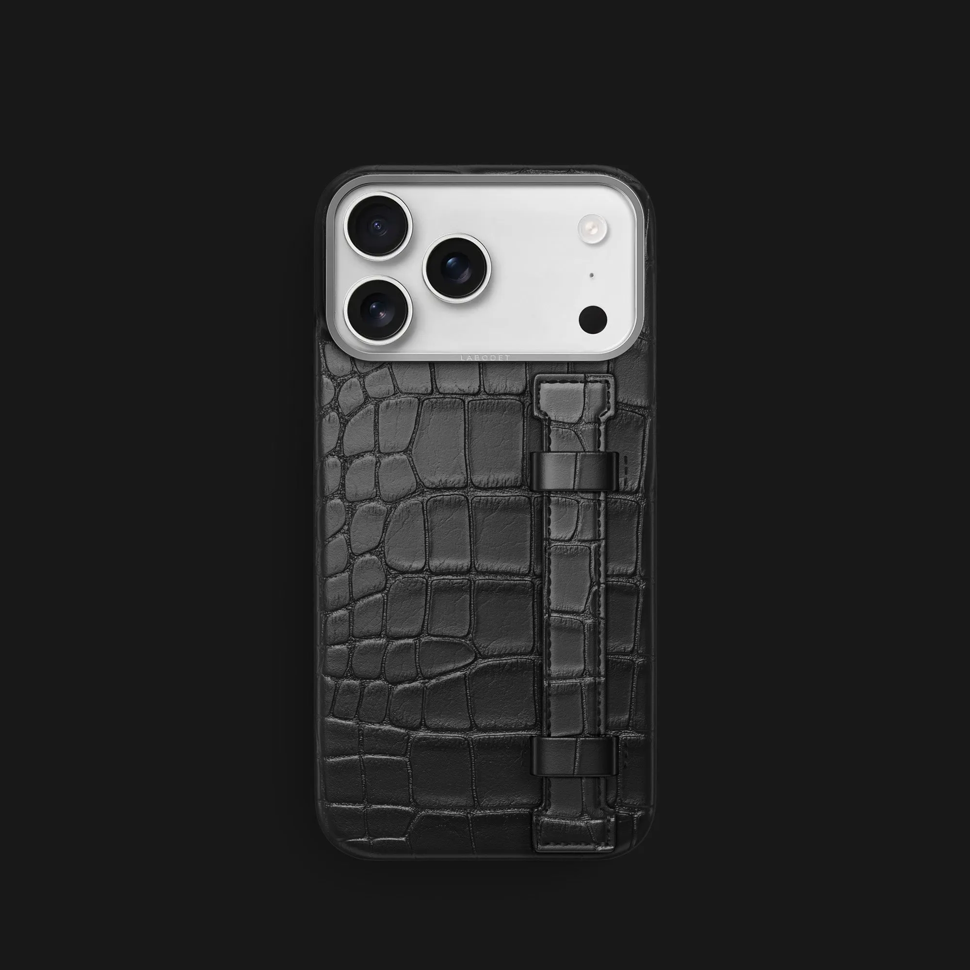 Protective barrier Handle Case Edition Black For iPhone 17 Pro In Alligator