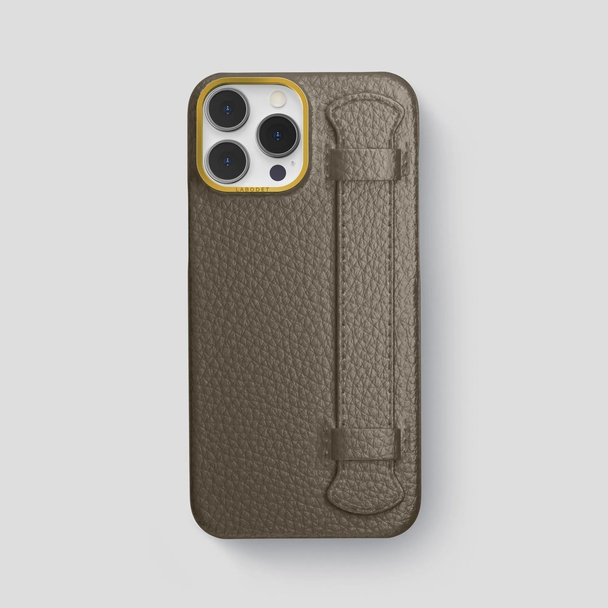 Water Resistant Hybrid Form Handle Case For iPhone 14 Pro Max  In Calf