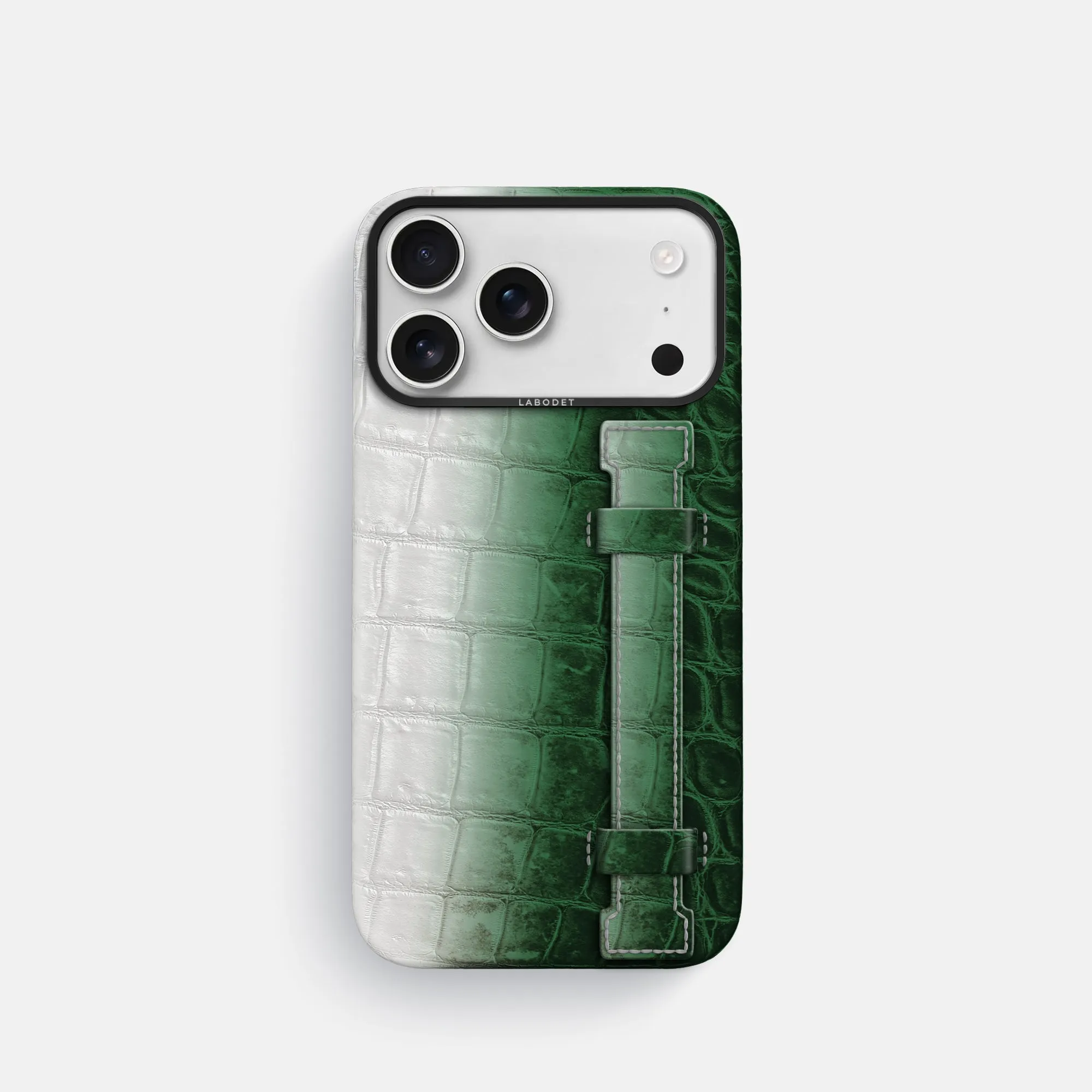 Handle Case For iPhone 17 Pro In Himalayan Crocodile Comfort Pattern Texture