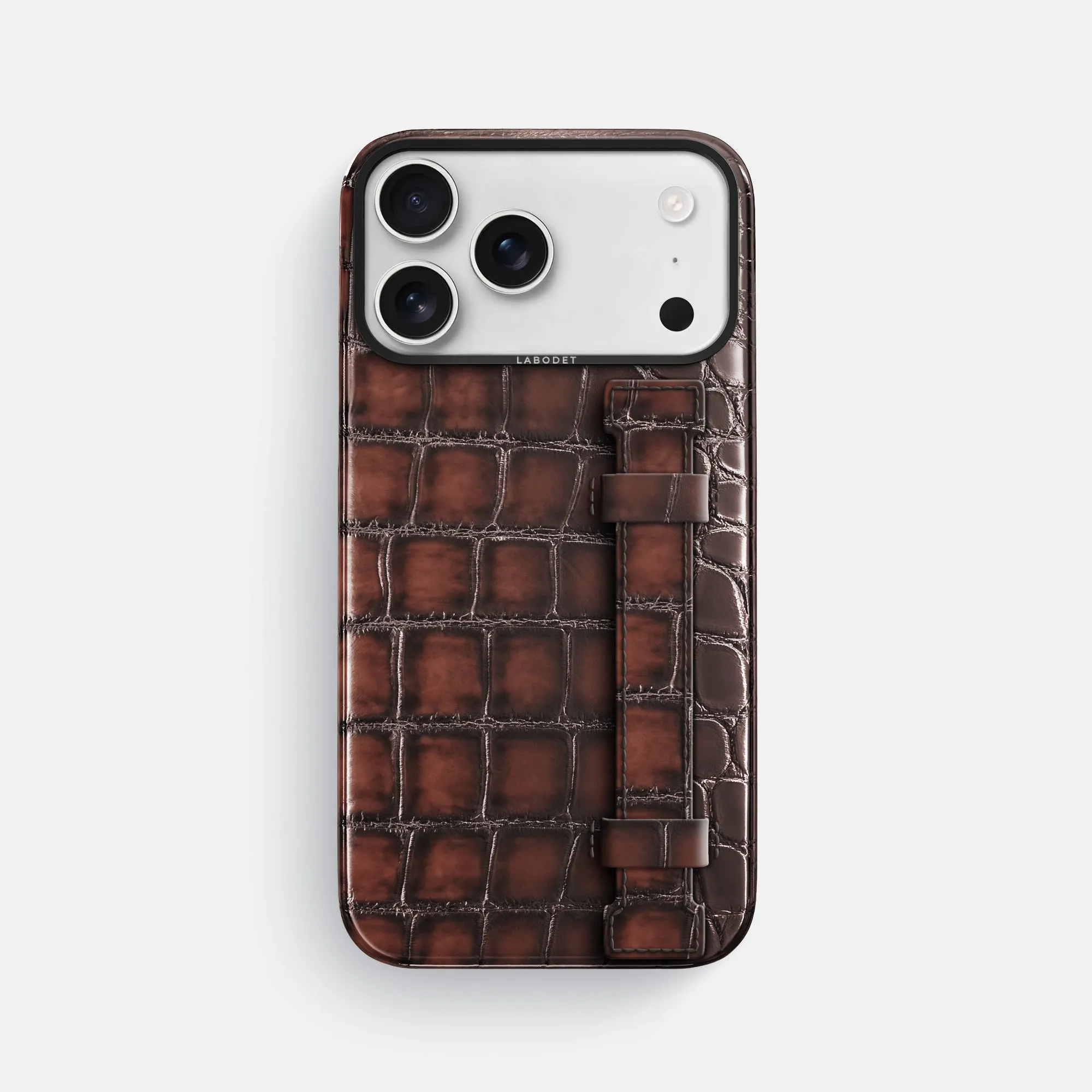 Strong Shell Handle Case For iPhone 17 Pro Max In Patina Alligator