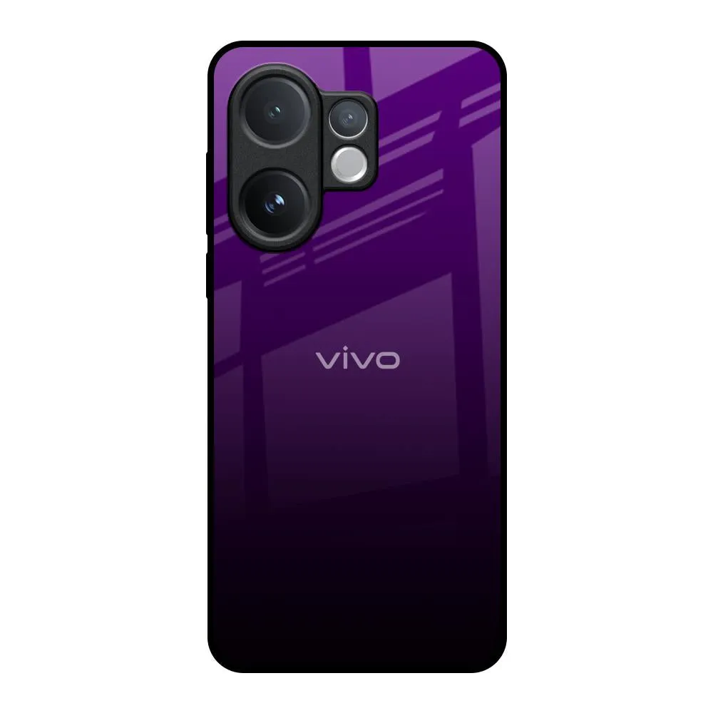 Glossy surface Harbor Royal Blue Glass Case For Vivo V60 5G