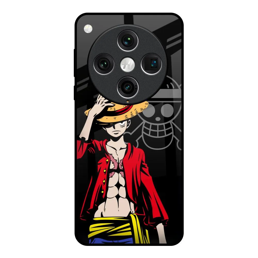 Stylish Cover Flexible Pattern Hat Crew Glass Case for Oppo Find x8 Pro