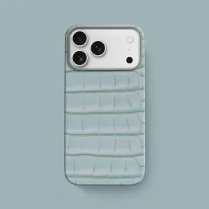 Fashion Accessory Hybrid Touch Classic Case Mint Gum For iPhone 17 Pro Max In Alligator
