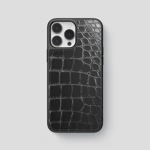 Flexible Detail Durable Surface Design Sport Case For iPhone 14 Pro Max In Patina Alligator