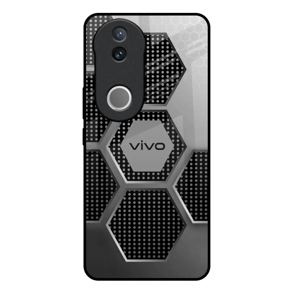 Hexagon Style Glass Case For IQOO Z10R 5G Classic Touch Full Coverage