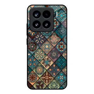 Gloss Touch Matte Look Design Retro Art Glass Case for Mi 15 5G