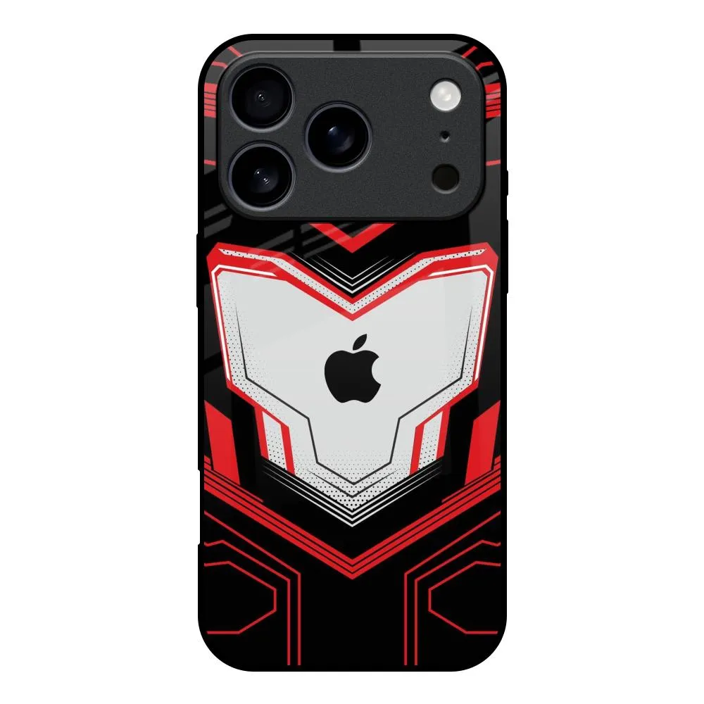 Quantum Suit Glass Case For iPhone 17 Pro Hard Plastic