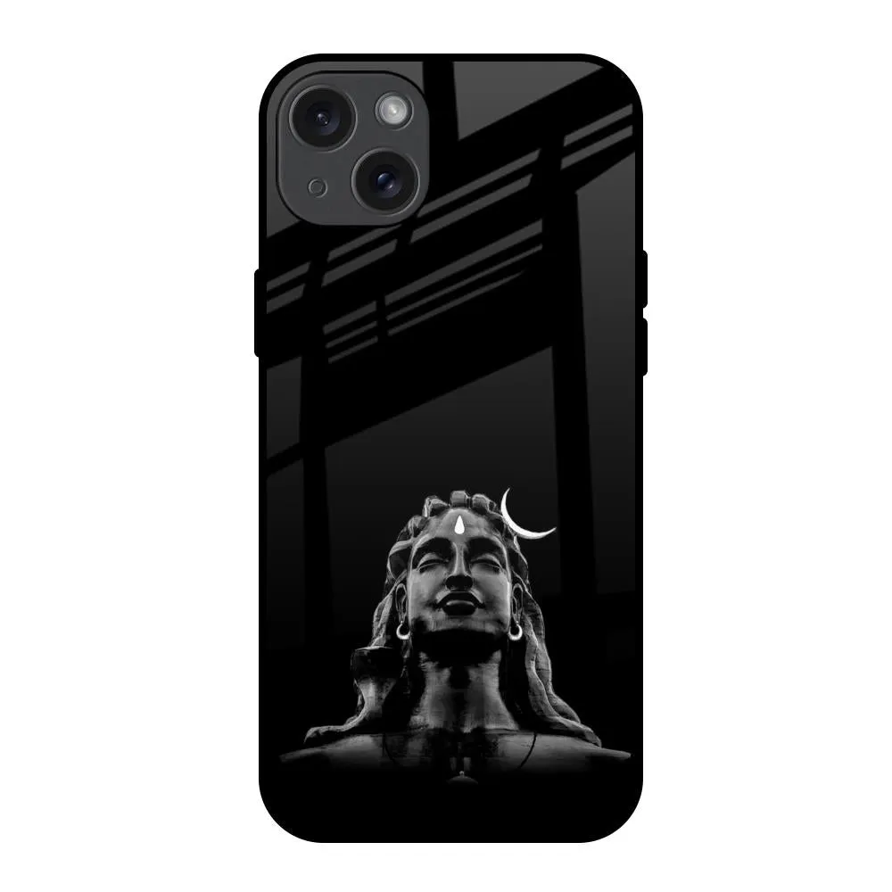 Refined Finish High gloss Adiyogi Glass Case for iPhone 15 Plus