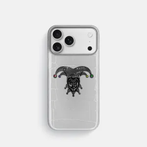 Classic Case With Carbon Joker For iPhone 17 Pro In Shiny Alligator Non slip grip Simple Style
