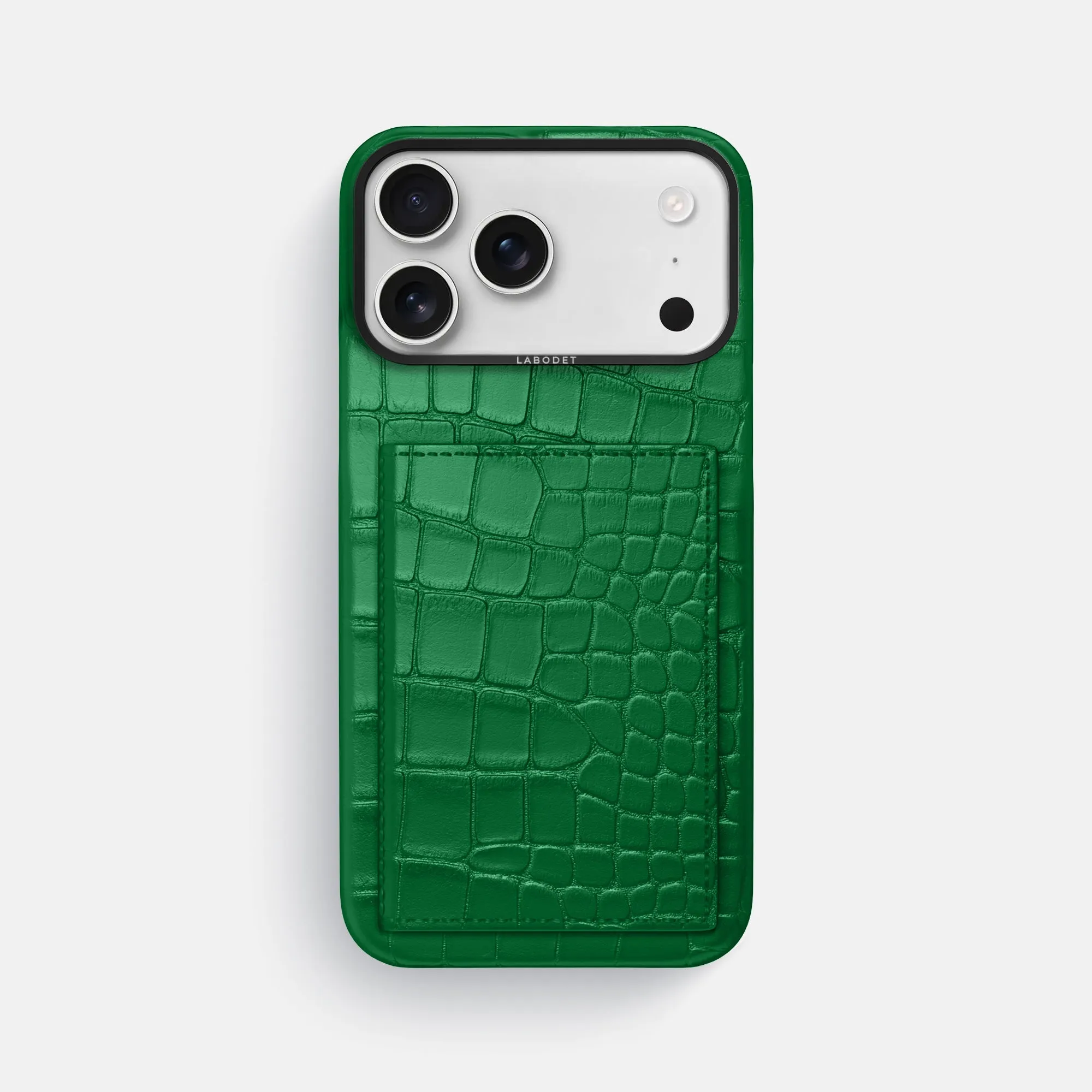 Trendy Texture Finish Bi-Fold Case For iPhone 17 Pro Max In Alligator