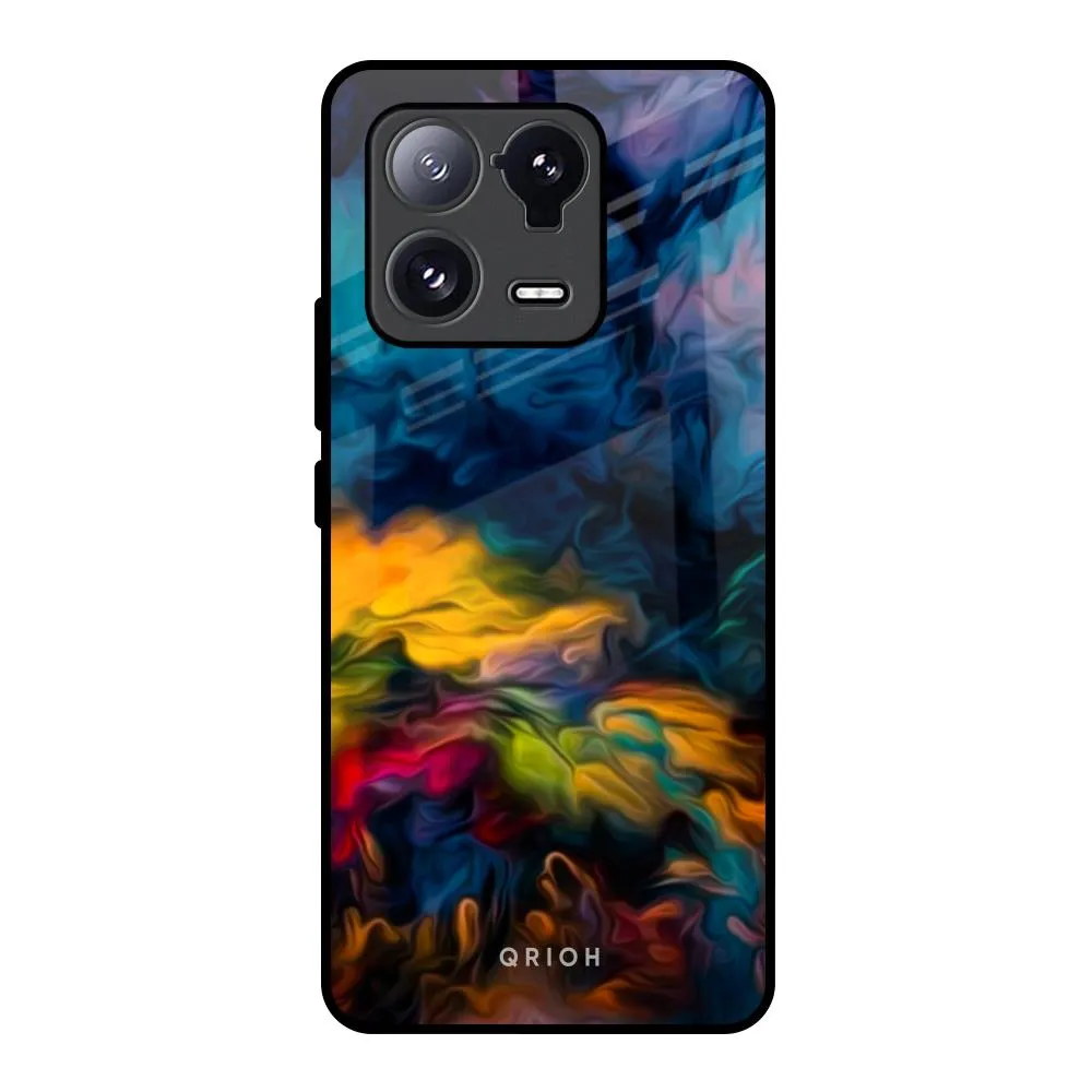 Multicolor Oil Painting Glass Case for Mi 13 Pro Premium Edge Portable Accessory