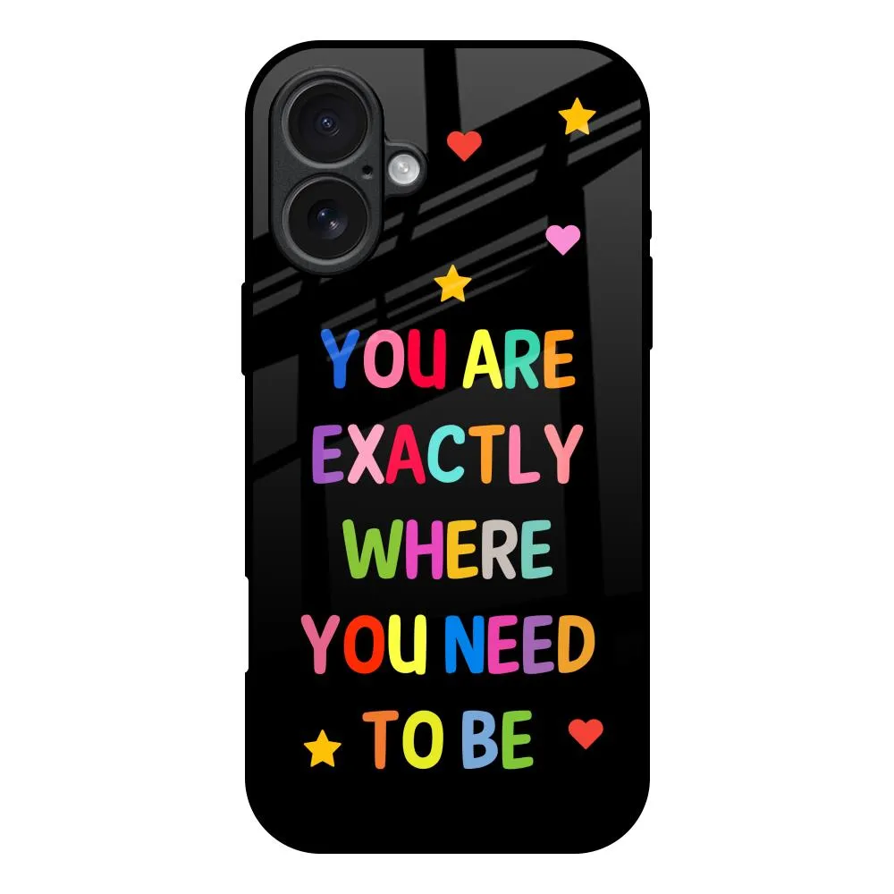 Magical Words Glass Case for iPhone 17 Soft Grip Finish