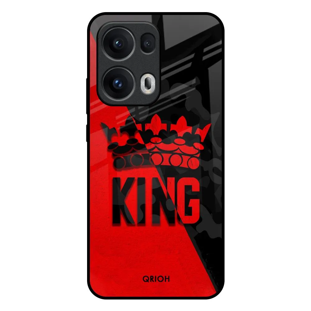 Soft Edge I Am A King Glass Case for Oppo Reno13 Pro 5G
