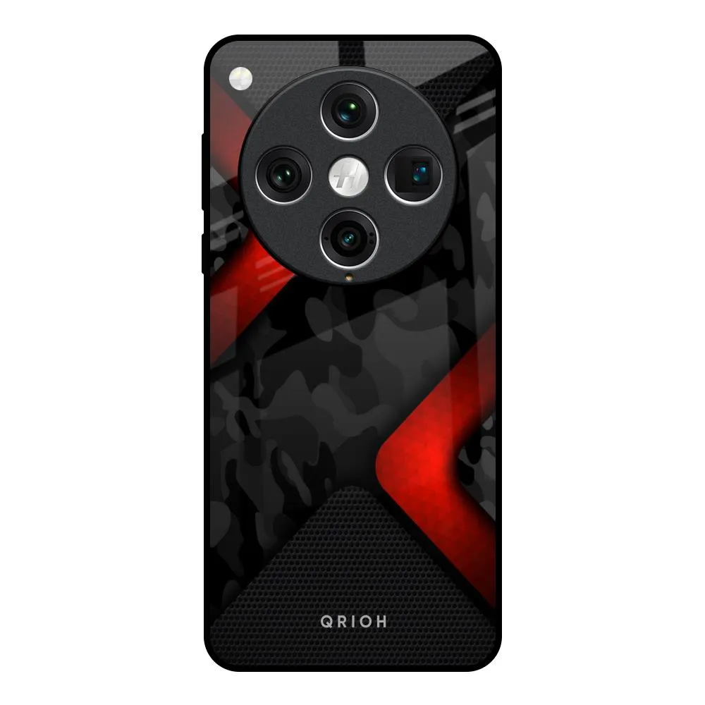 Premium Surface Shock Surface Modern Camo Abstract Glass Case for Oppo Find x8 Pro