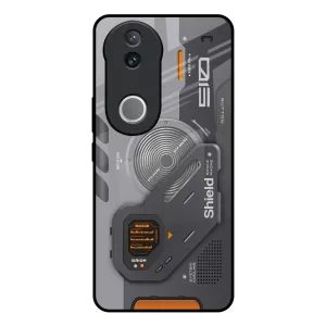 Tech Lifestyle Glass Case for IQOO Z10R 5G Minimal Aesthetic anti fingerprint