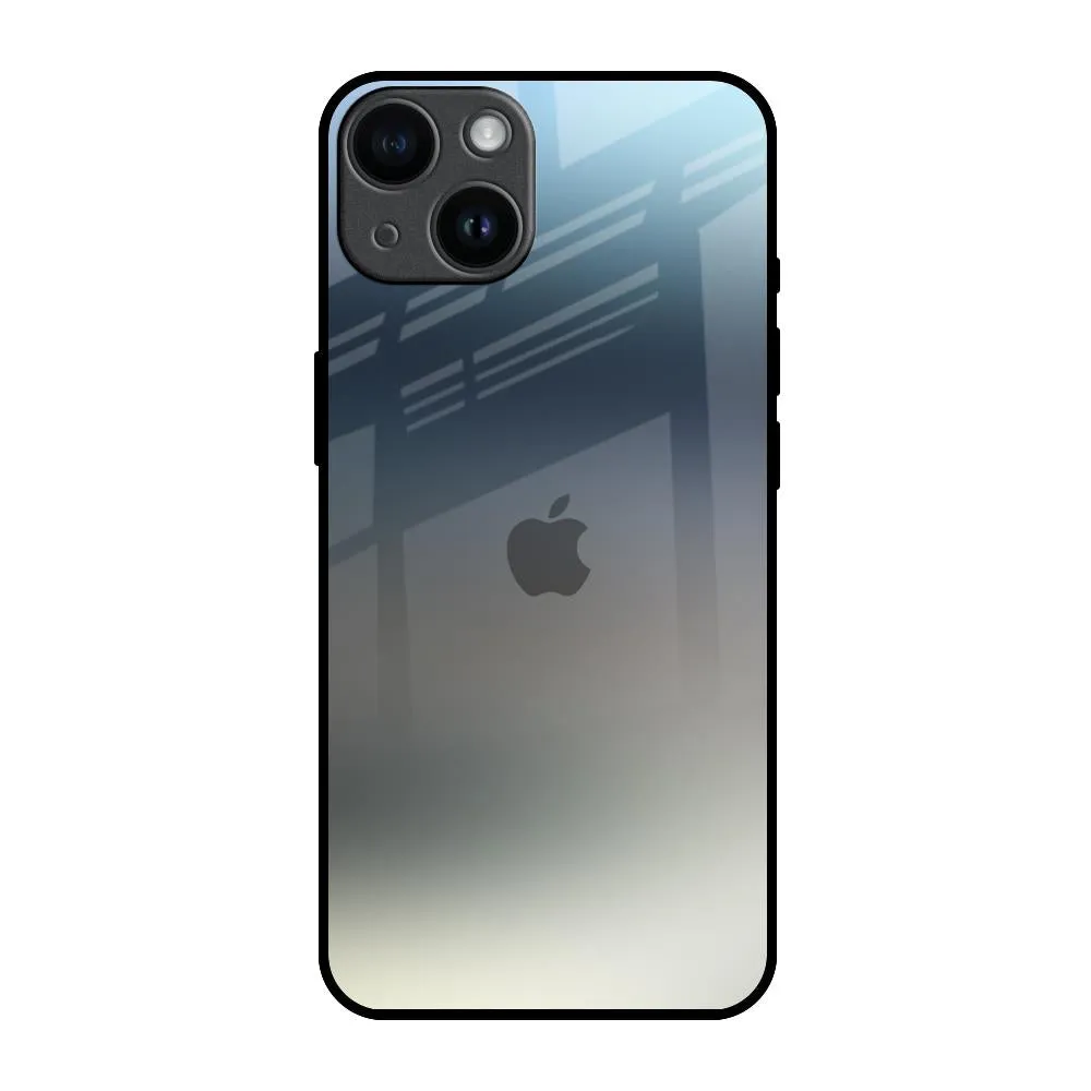 Easy Access Smooth Shield Tricolor Ombre Glass Case for iPhone 14