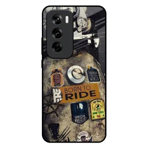 Minimal Edge Design Ride Mode On Glass Case for Oppo Reno 12 5G