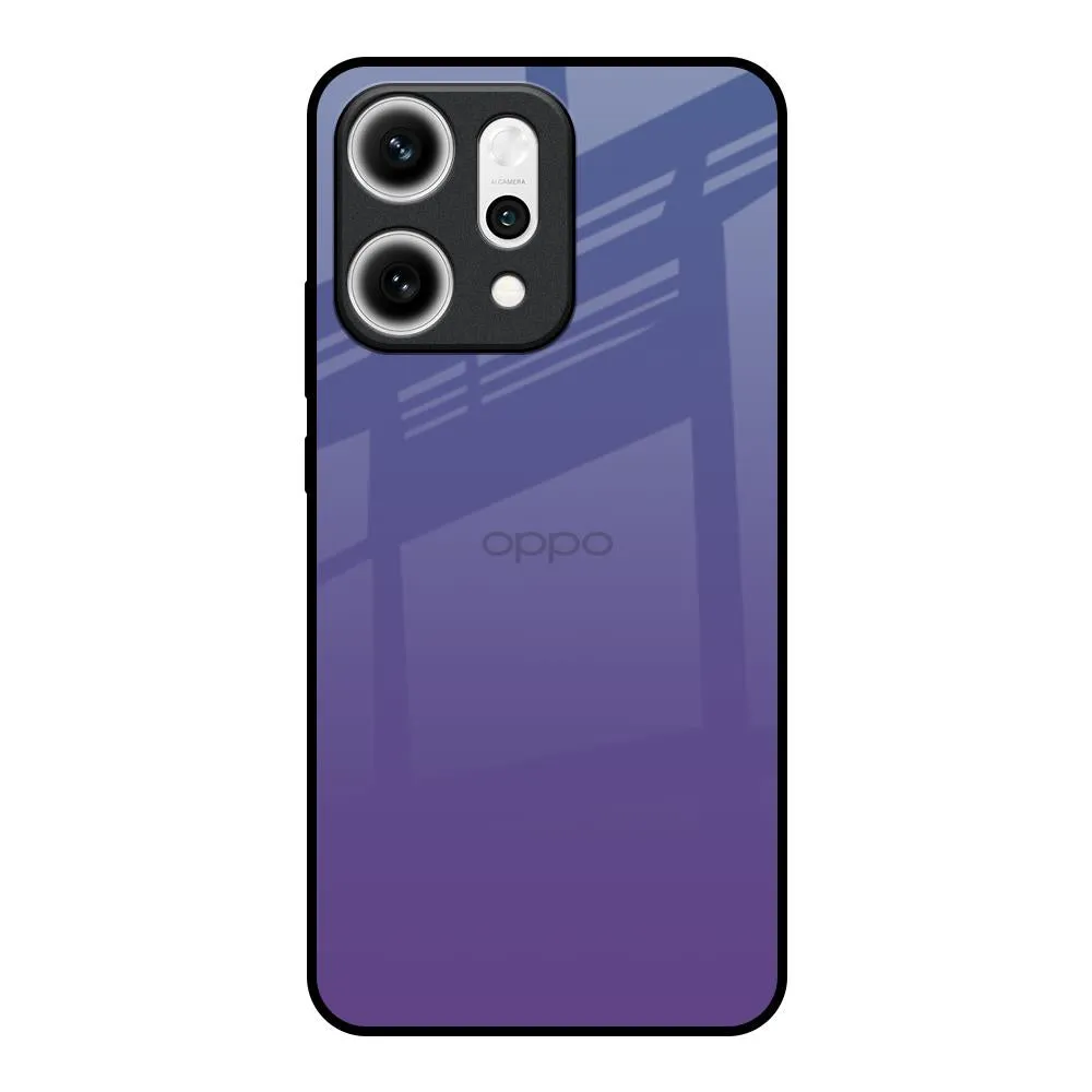Indigo Pastel Glass Case For Oppo Reno14 5G Slim Texture Office use