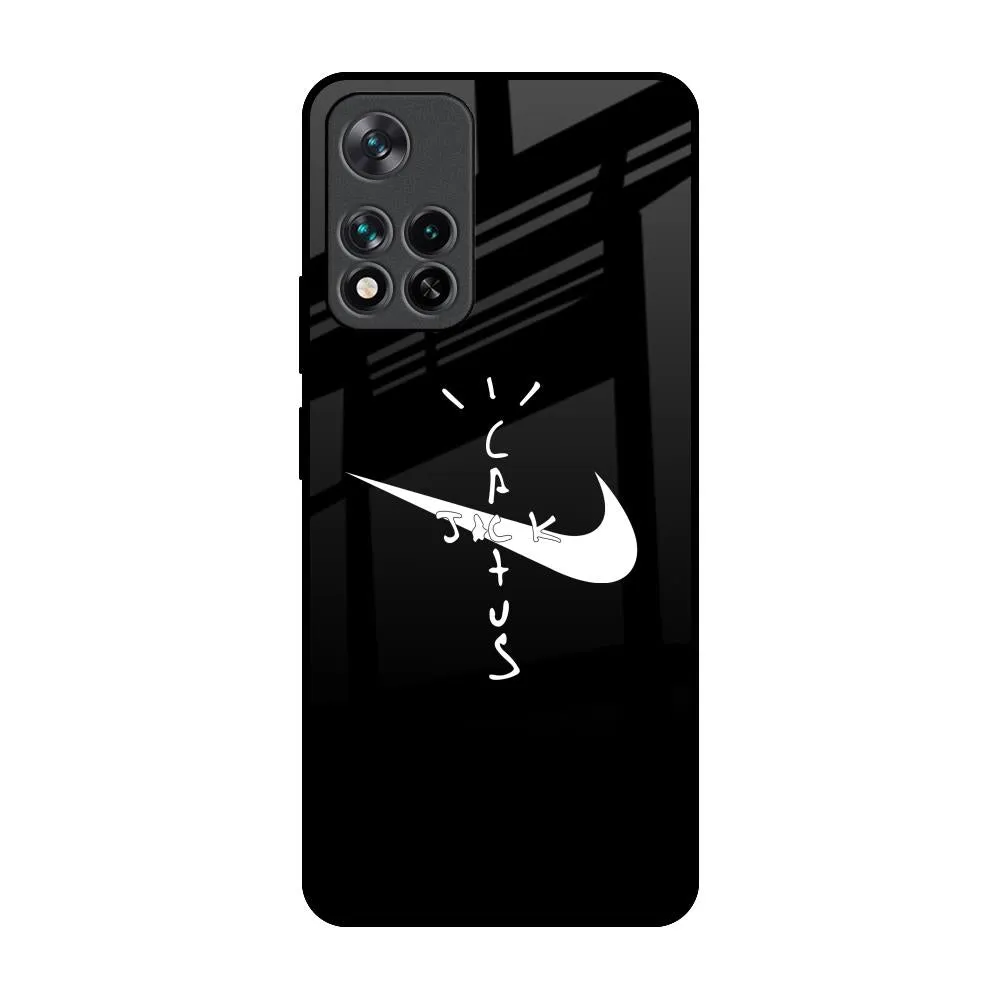 Compact Pattern Jack Cactus Glass Case for Mi 11i