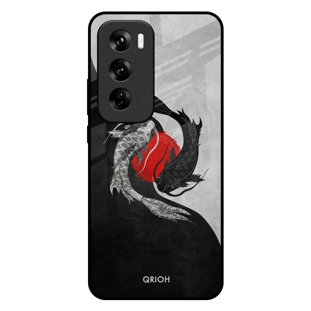Simple Style Classic Design Japanese Art Glass Case for Oppo Reno 12 5G