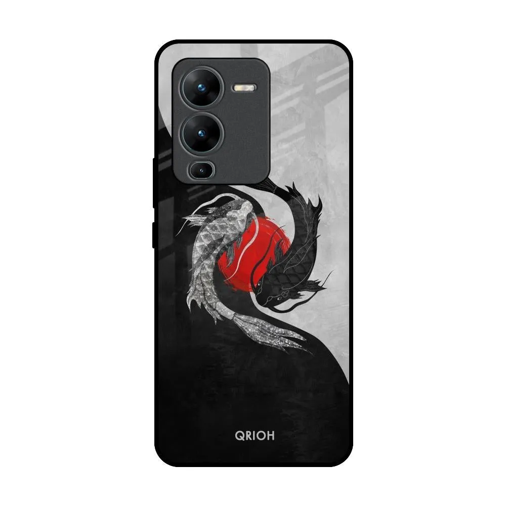 Japanese Art Glass Case for Vivo V25 Pro Slim Fitment Edge Protection