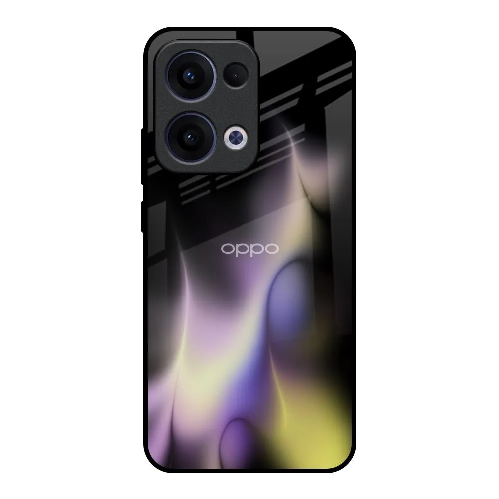 Flexible Build Form Hybrid Finish Flames Flow Glass Case for Oppo Reno13 5G