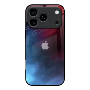 Durable structure Rugged Build Smokey Watercolor Glass Case for iPhone 17 Pro