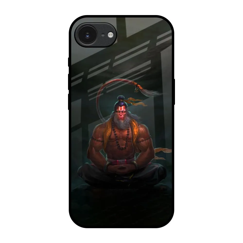 Soft Frame Lord Hanuman Animated Glass Case for Apple iPhone 16e