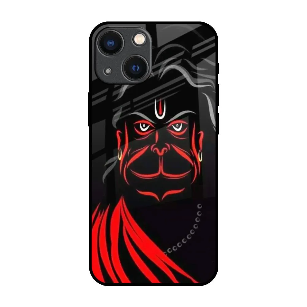 Lord Hanuman Glass Case For iPhone 14 Plus Durable Design